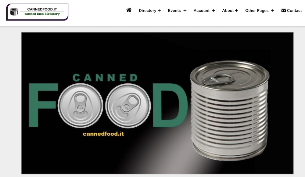 cannedfood.it website