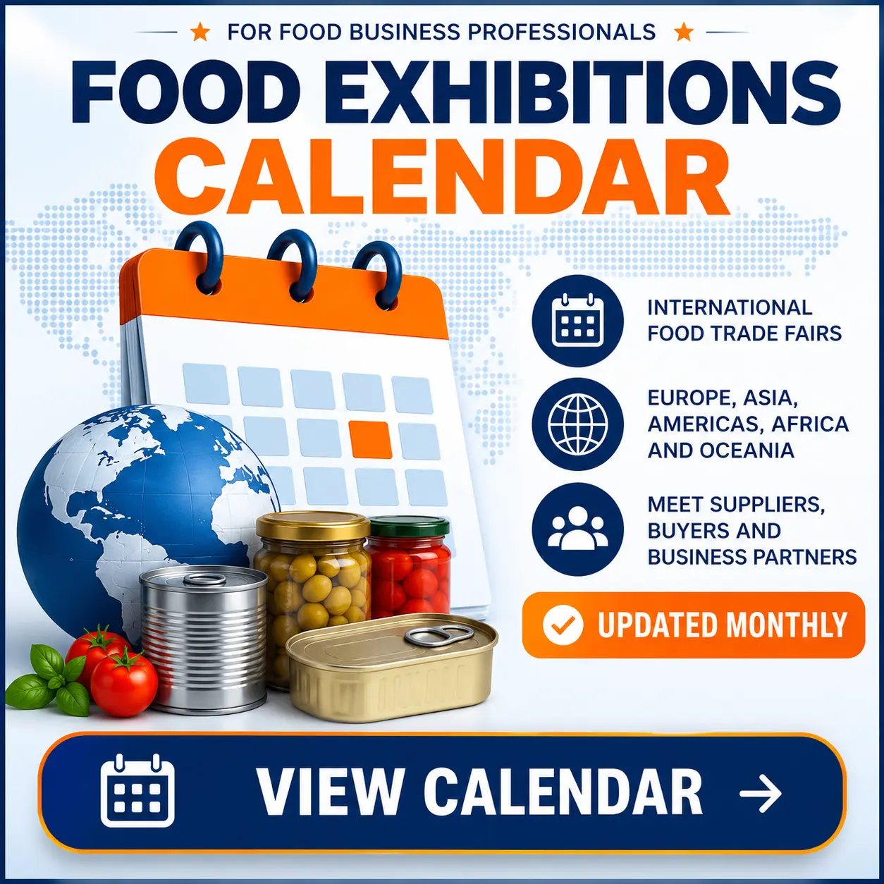 Food Exhibitions Calendar - international food trade fairs
