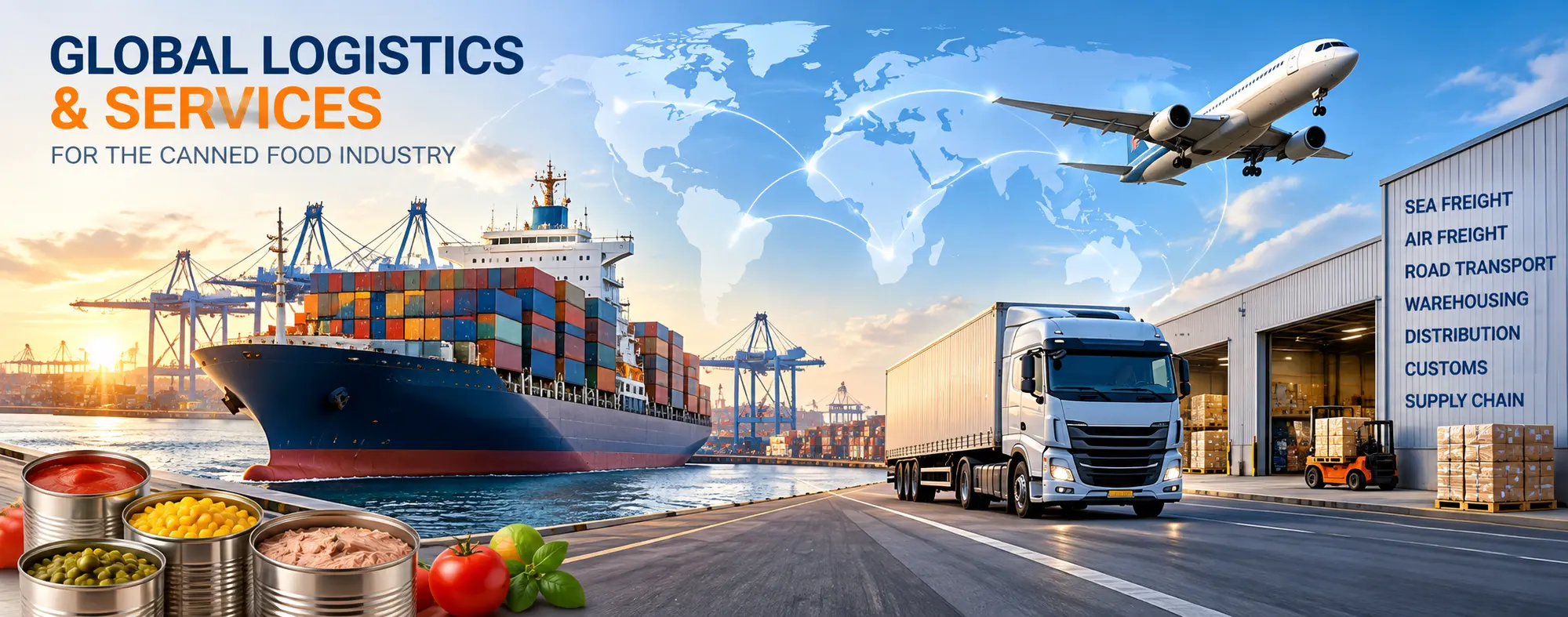 International logistics and transportation services for the food industry