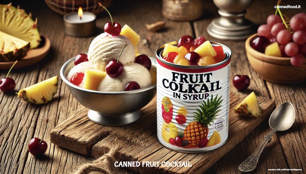 canned fruit cocktail