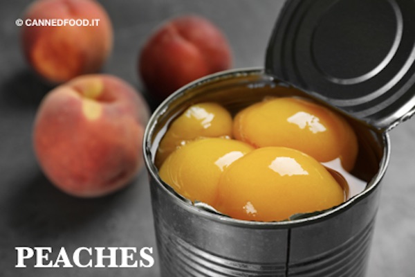 canned peches in syrup
