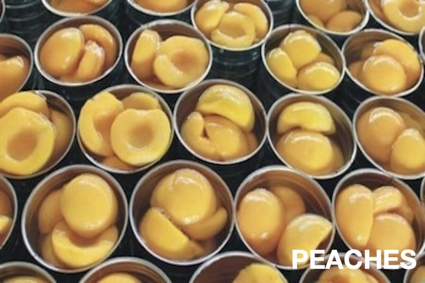 canned peach manufacturers