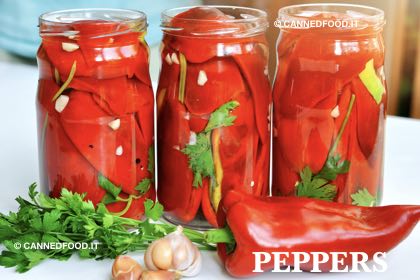 canned red peppers
