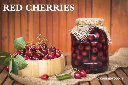 canned red cherries