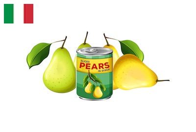 italfrutta canned pears